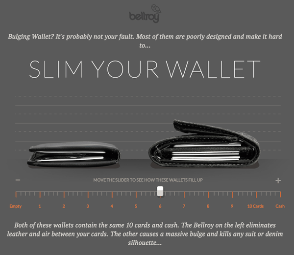 Bellroy wallet interactive